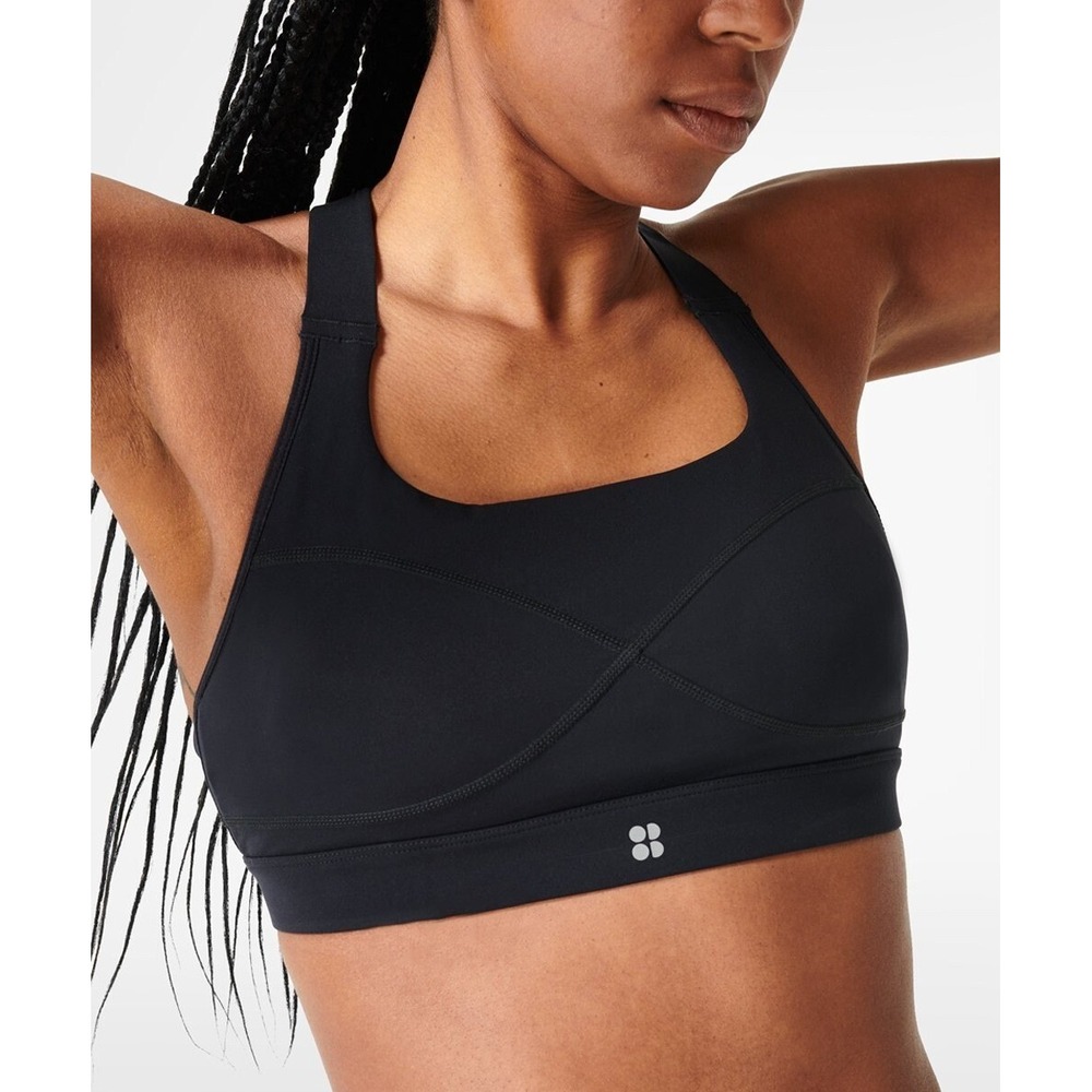 Sweaty Betty Navy Blue High Support Sports Bra Power Contour Womens Size Medium